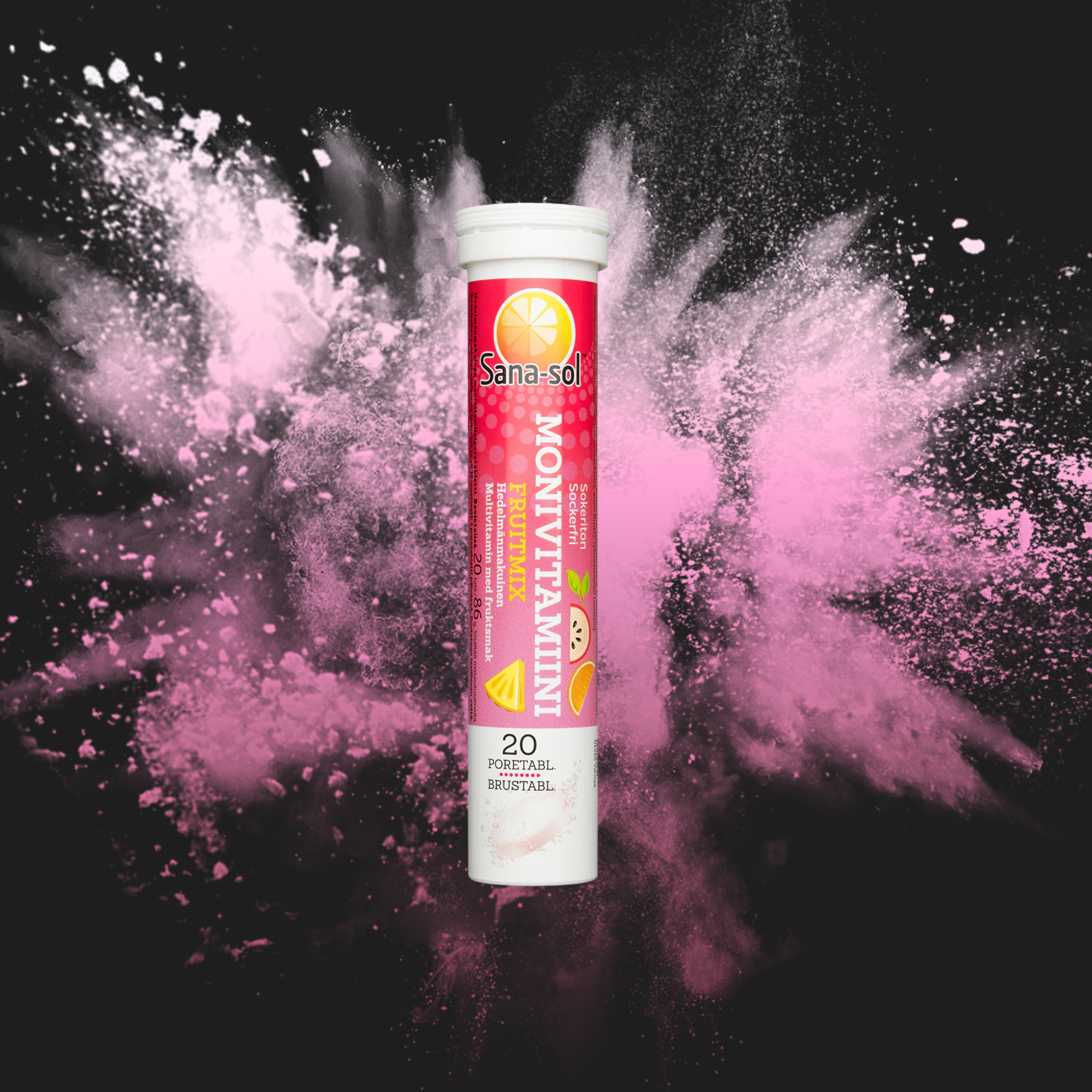 SANA-SOL FRUITMIX - Monivitamiini poretabletti